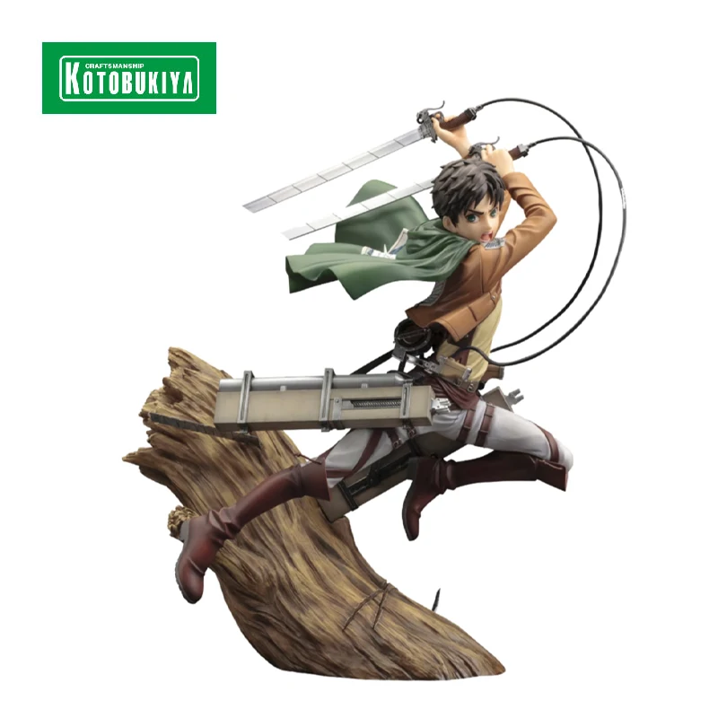

Original Stock KOTOBUKIYA ARTFX J Eren Yeager PVC Action Figure Anime Model Toys Collection Desktop Decoration Originality Gift