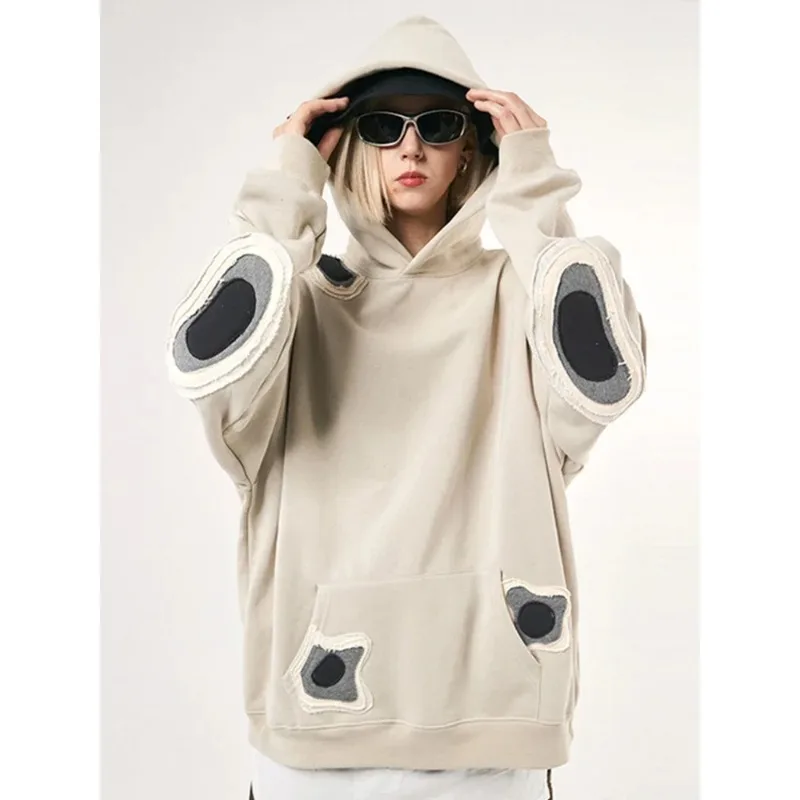 

Fall Winter Women American Vintage Hoodie Baddie Style Sweatshirts Y2k Japanese Streetwear Pullovers Vintage Oversize Fashion