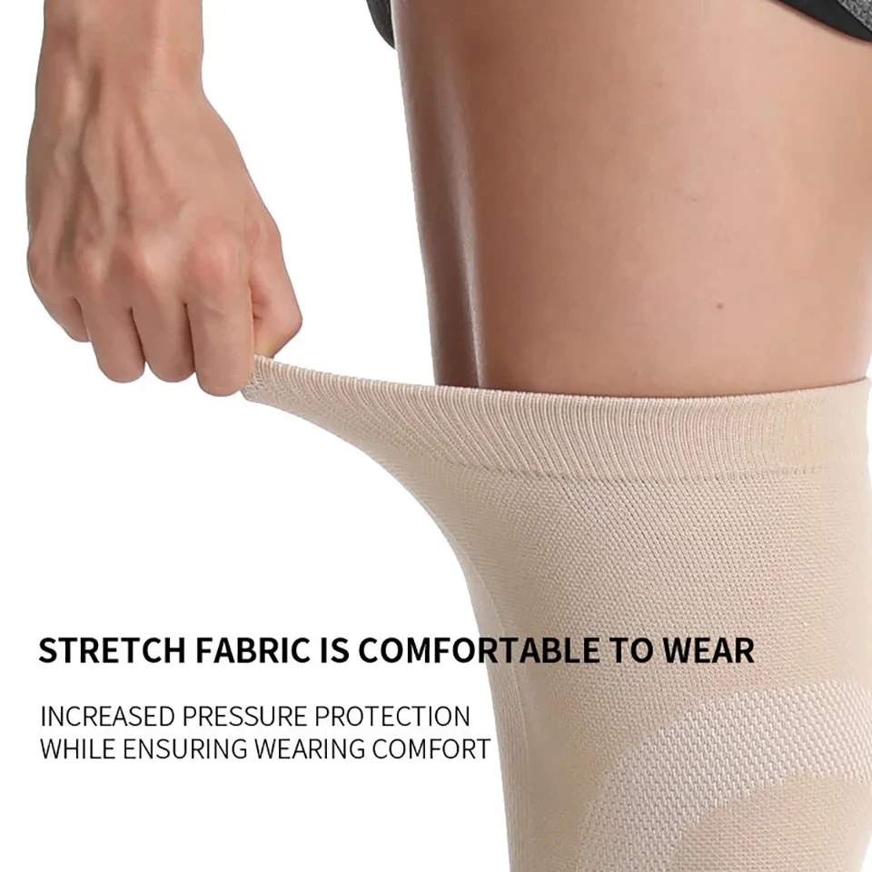 1Pair Summer Ultra Thin Knee Support Brace Sports Knee Pads Gym Running Protector Meniscus Arthritis Injury Ease Pain