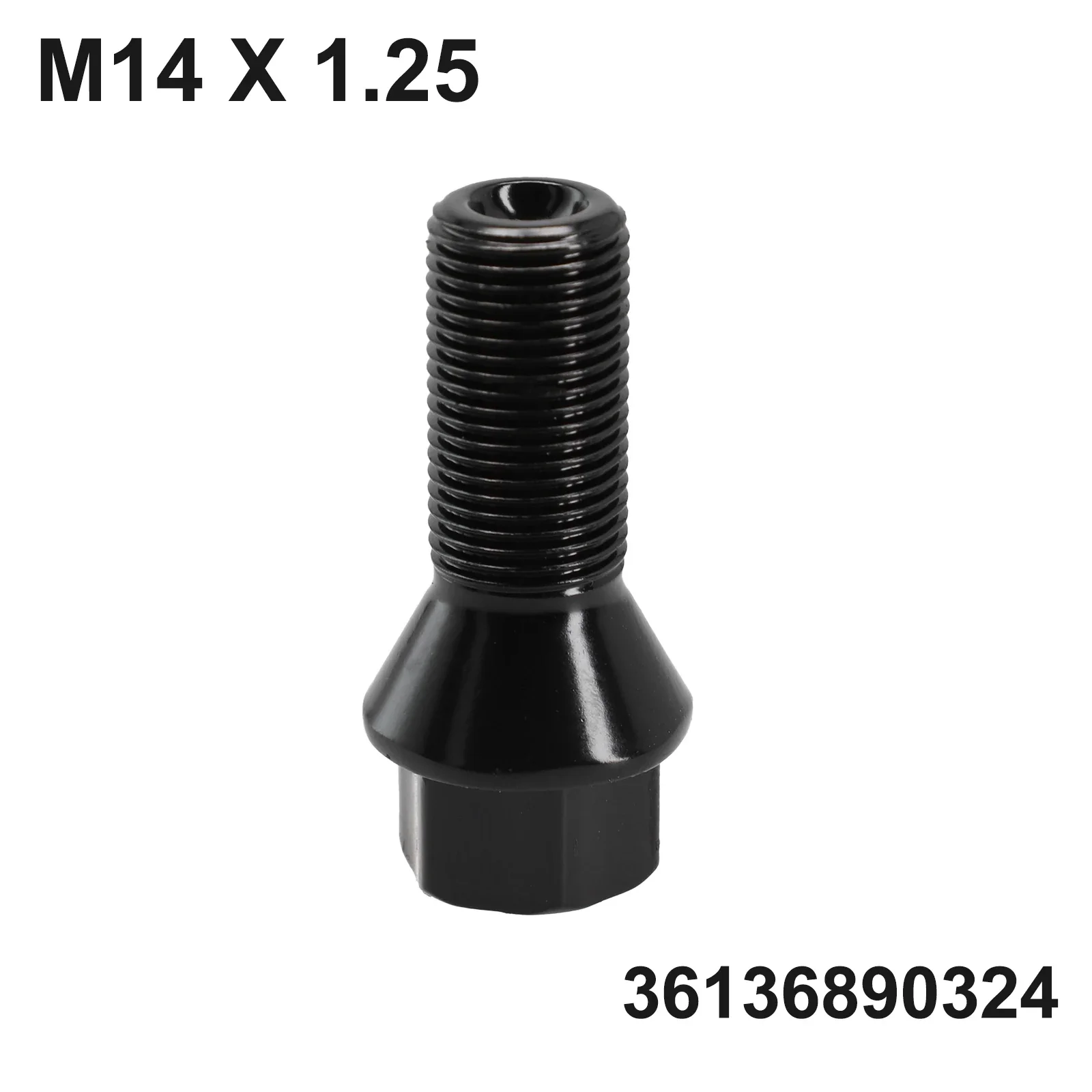 

Lug Bolt Wheel Lug Bolt For BMW E70 E70N E71 F20 For F12 F13 F01 LCI F02 LCI Steel 36136781151 Black M14 X 1.25