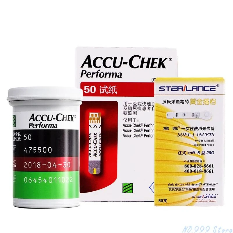 Accu Chek Glucosemeter Monitor Meting Test Strips Accu Chek Performa Blood Sugar Actieve Diabetic Tester Diabetes(no meter)