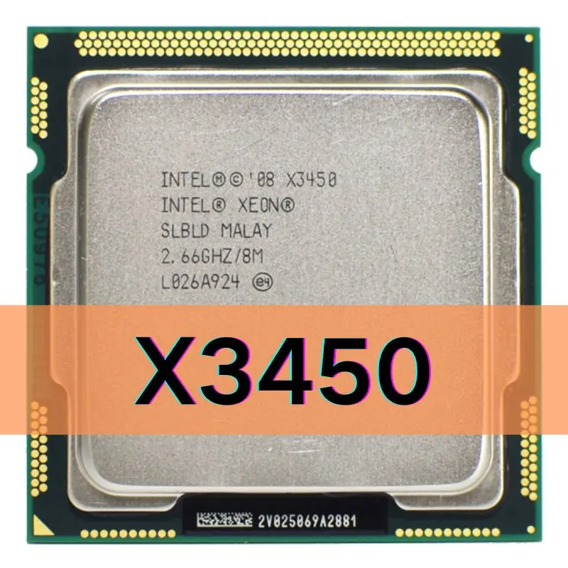 Intel Xeon X3450 Quad Core 2.66GHz 8M 2.5GTs SLBLD Socket LGA 1156 CPU ...
