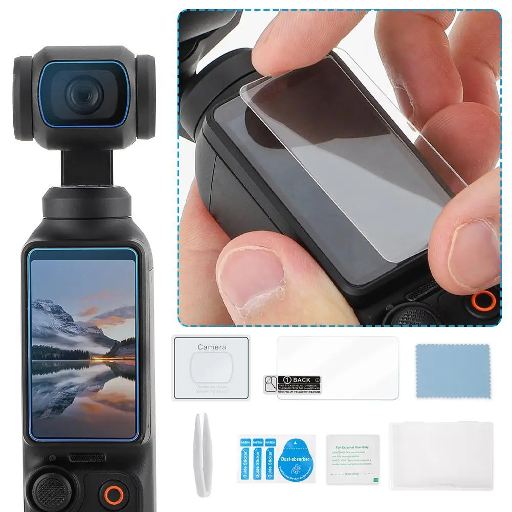 

Protective Film For DJI Osmo Pocket 3 Glass Screen Protector Hardness Anti-Scratch Screen Film Osmo Pocket 3 Accessories