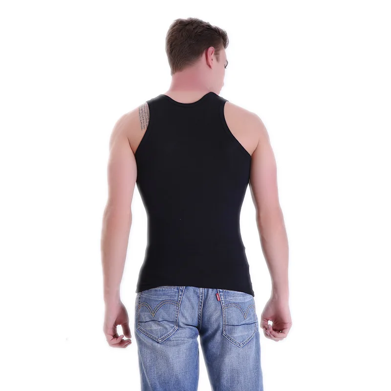 Men's Sleeveless Slim Fit Vest Gym Casual Tank Tops Bodybuilding Fitness Summer High Quality Undershirt Muscle Singlet Clothing