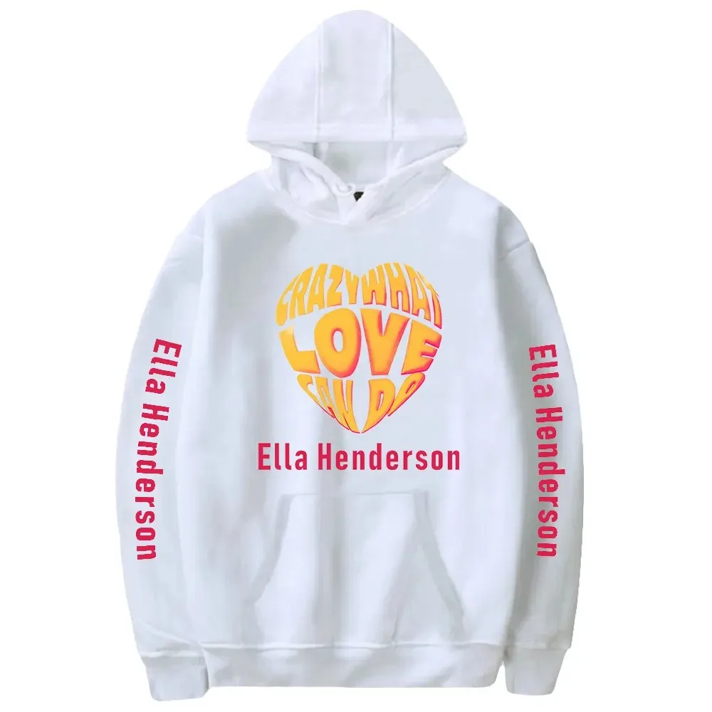 Ella Henderson Hoodie Mulheres Homens Manga Longa Pullover Moletons Com Capuz Unisex Casual Streetwear Moda Roupas 2024