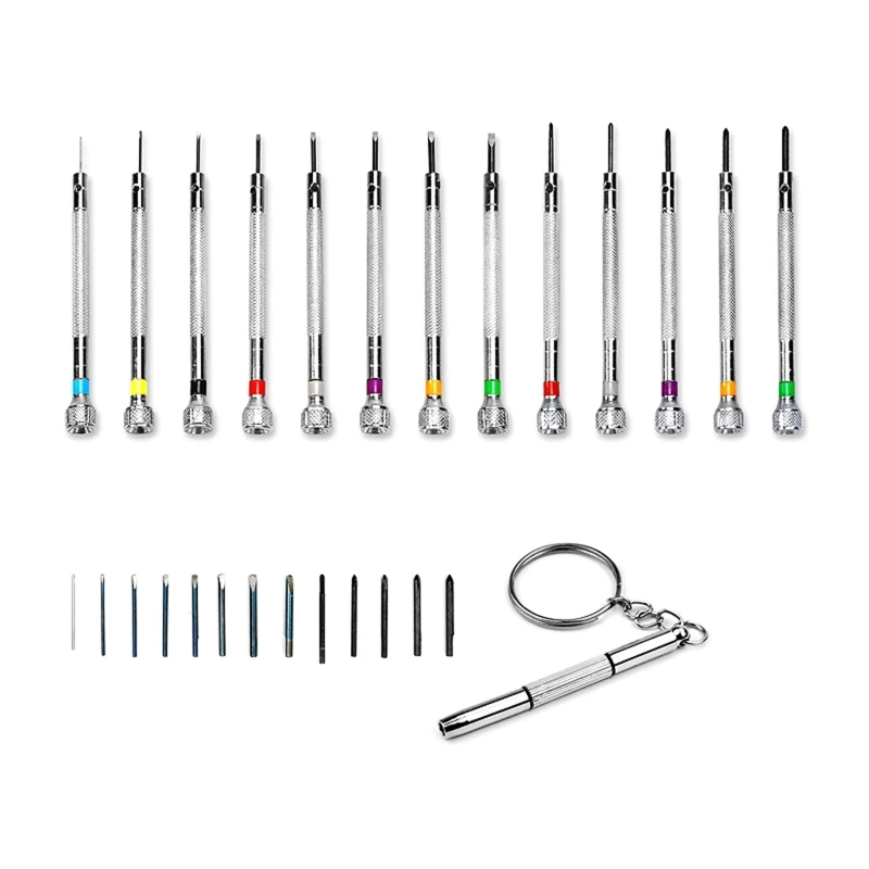 

13 Pieces Micro- Watch Screwdriver Set Small Screwdriver 0.6-2 mm Dropship