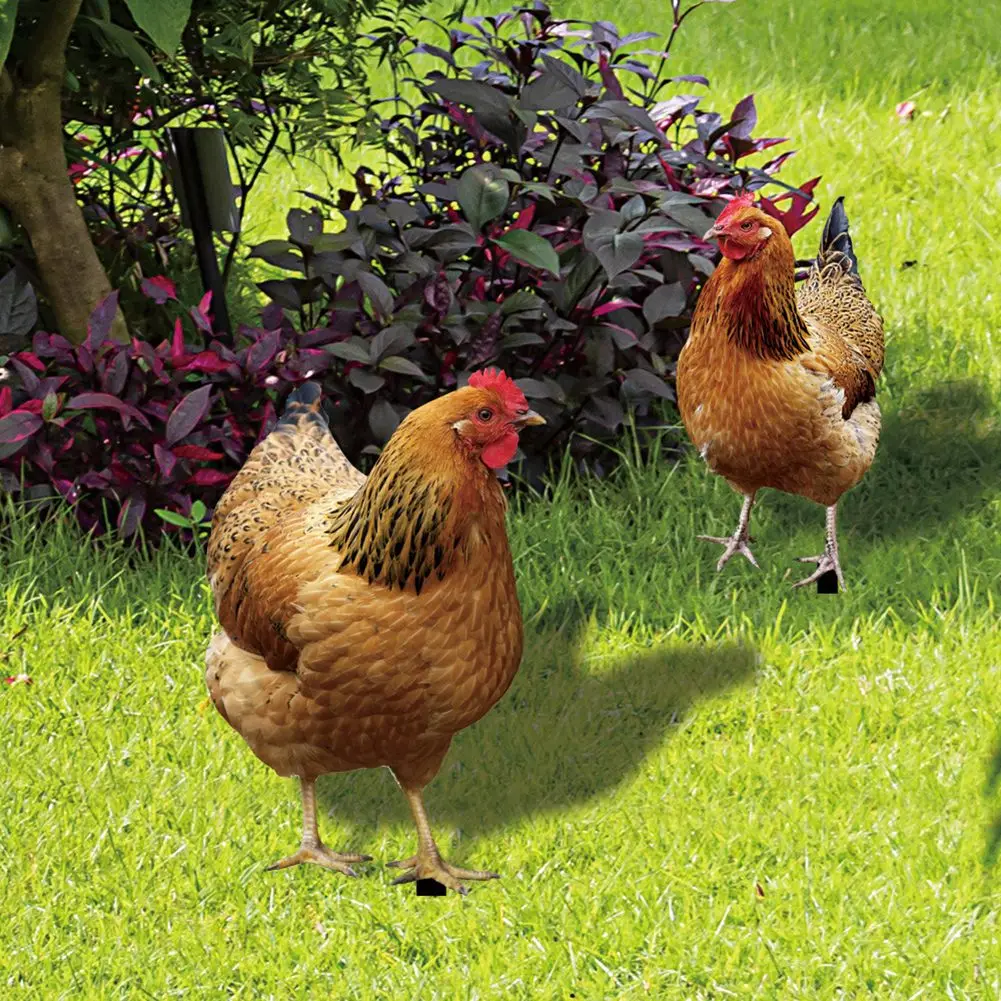

Garden Rooster Statue Acrylic Chicken Sculpture For Yard Decor Weatherproof Hen Figurine For Farm Patio Lawn Back Yard Home