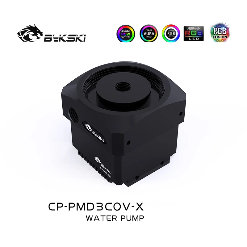Bykski-bomba de Alimentação Ddc 12v 15w Elevação Máxima de Fluxo Metros 450l h Tamanho do Radiador 62*62*58 mm Suporta Combo Reservatório 5v Luz de Pinos
