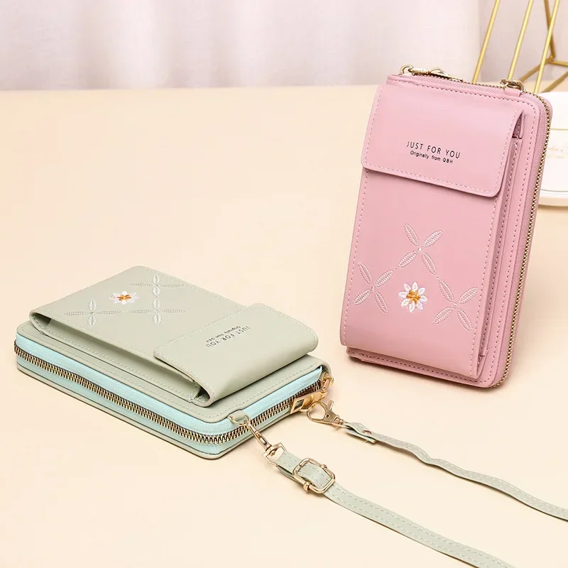 

Mobile Phone Bag New Women's Crossbody Multi-functional Conical Purse Handbag Mobile Phone Purse Coin Purse