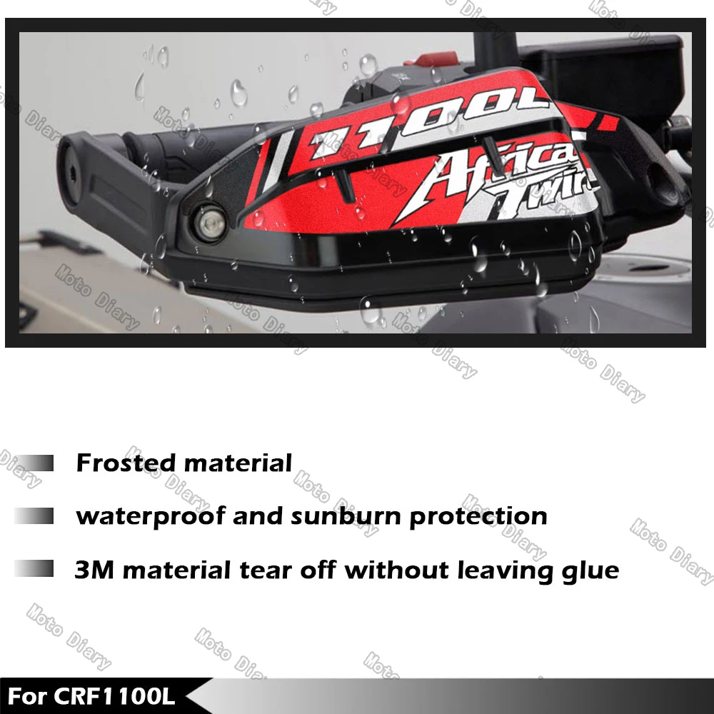 Motorcycle HandGuard Stickers Decals For CRF1100L Africa Twin CRF 1100L CRF 1100 L motorcycle stickers motorcycle helmet stickers motorcycle tank sticker custom stickers reflective stickers vinyl stickers graffiti stickers italy flag stickers wheel hub stickers motorcycle accessories