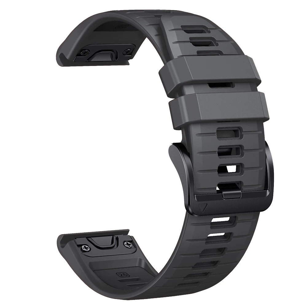 Silicone QuickFit Release Watch Band - Soft Strap Bracelet, 22mm and 26mm