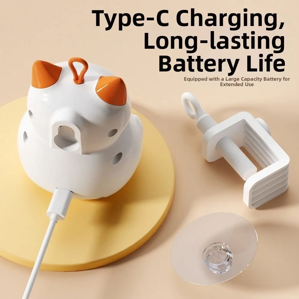 Creative Electric Hang Ball Kitten Bite Resistan Smart Kitten Teasing Retractable Durable Interactive Cat Ball