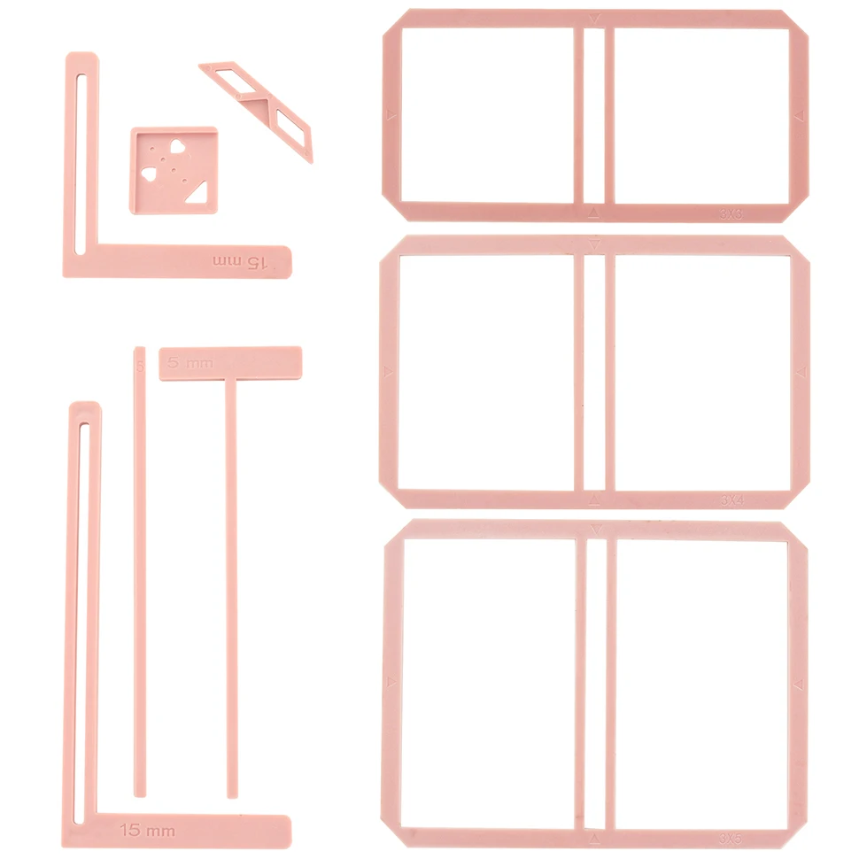 Kit de Reliure de Livre pour Scrapbooking, 9 Pièces, Carnet de Démarrage Nik, Bricolage, Artisanat, InPorter, Règle, Modèles, Couverture en Plastique