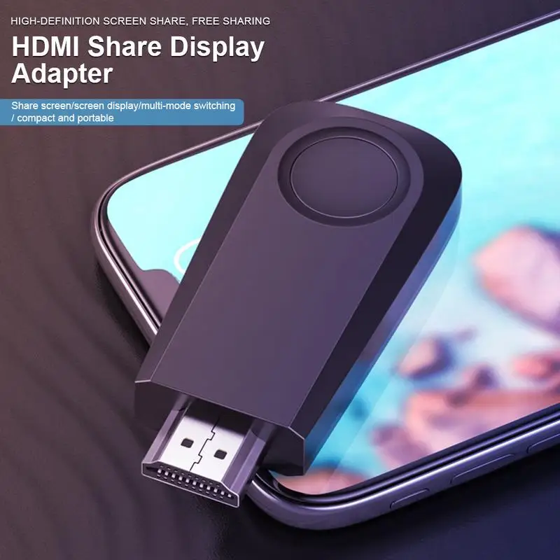 Wireless Display Dongle Adapter 1080P Wireless Adapter Receiver Audio Adapter Home Audio And