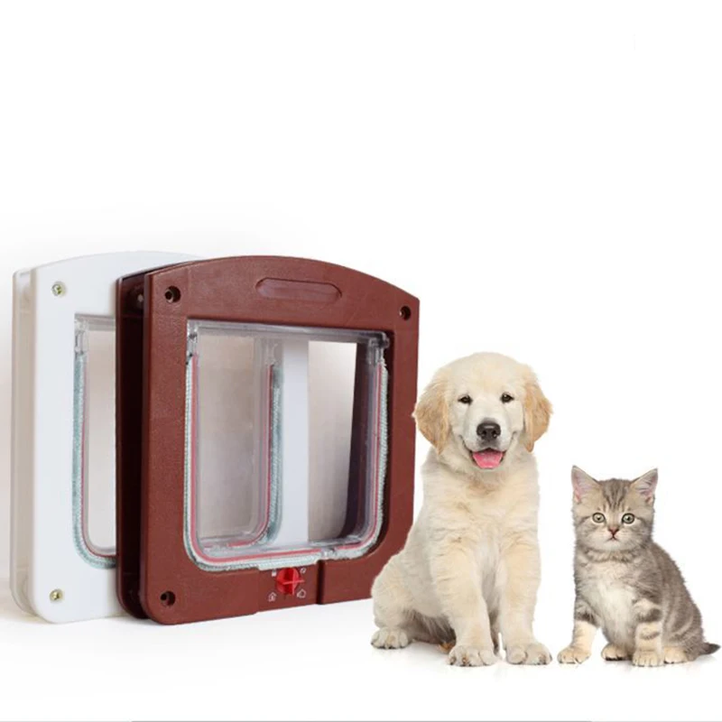 Cat Flap Door Free Access 4 Way Locking Closure Door Interior