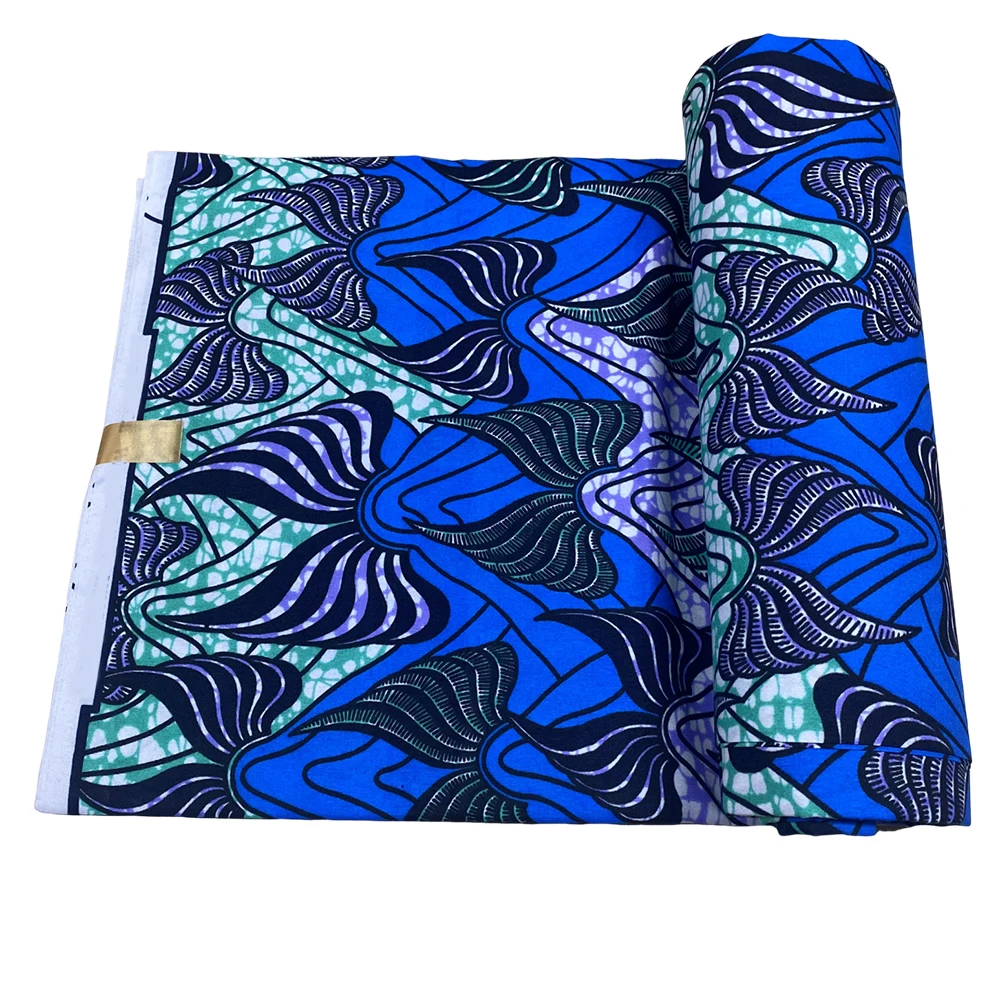 Fashion Batik Fabric Polyester Ankara Batik Printed High Quality African Fabric for Dresses