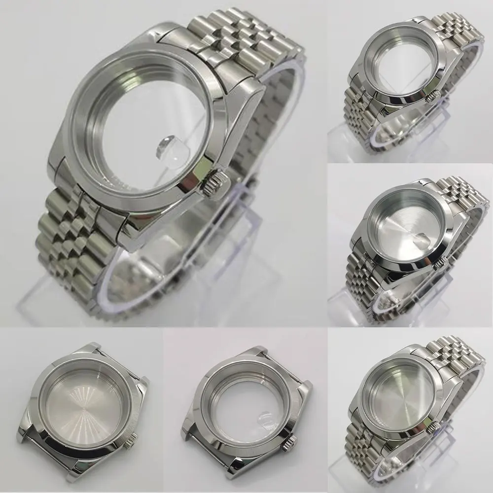 

NEITON 36mm/39mm sapphire glass silver case fit NH35 NH36 ETA2824 2836 Seagull ST2130 DG2813 3804 Miyota 8205 8215 821A movement