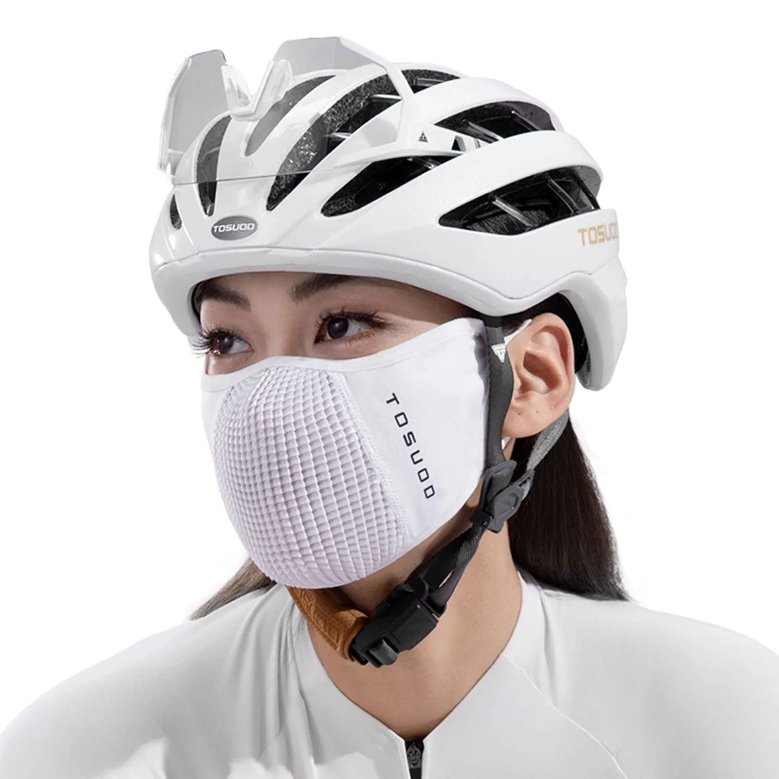 TOSUOD Fahrradmaske, AA-Qualität, antibakteriell, verstellbar, atmungsaktiv, Sportmaske, Sonnenschutz, Eisseidenmaske – Detail 11