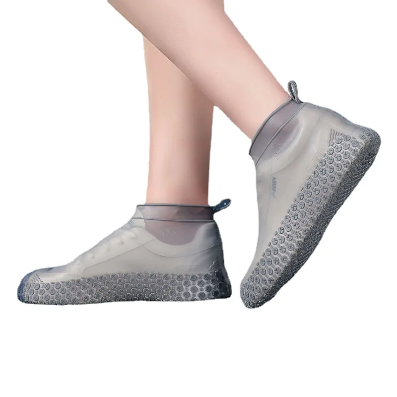 New Women Men Kids Fashion Shoes Covers Silicone Shoes Protector For Rainy Days Slip-resistant Footwear Accessories