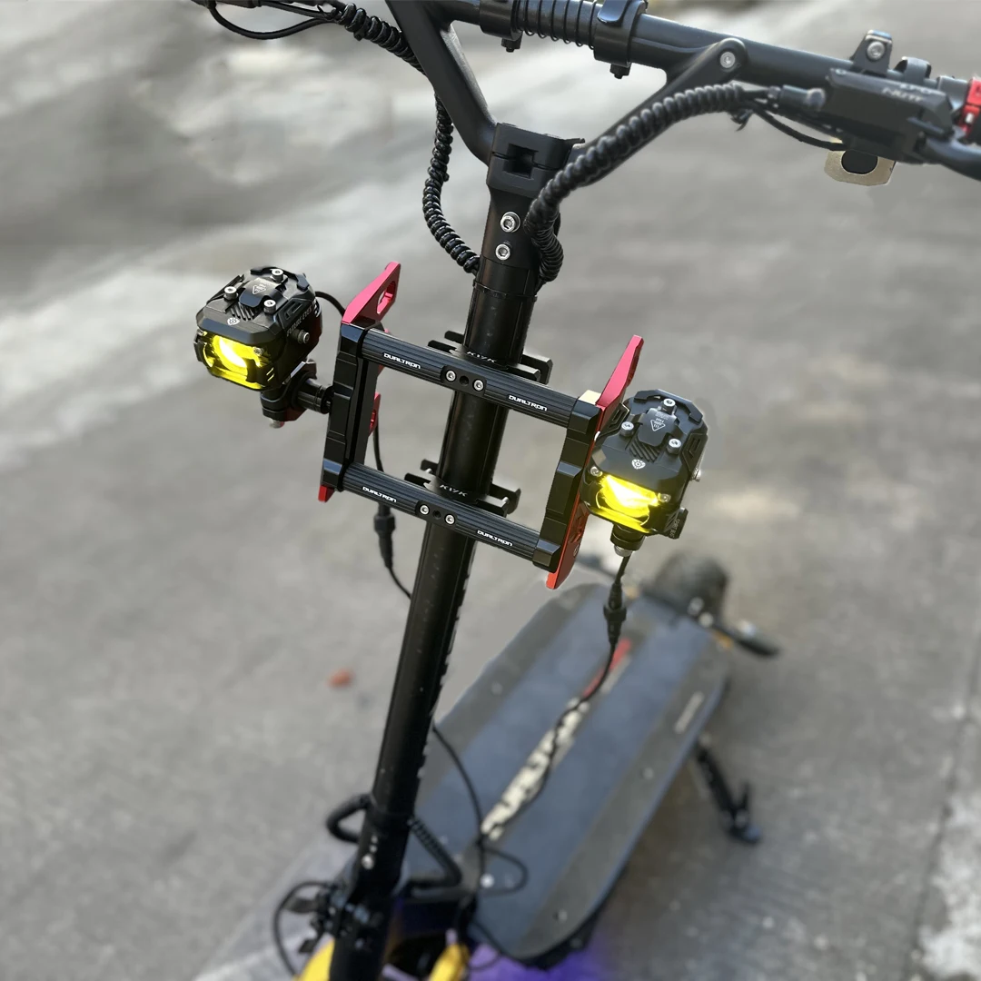 듀얼트론 전기 스쿠터용 LED 헤드라이트, DT3 빅터 썬더 오토바이, 무선 스위치 포함, 30W, 미래 눈, 2 개 -  AliExpress