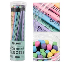 Crayons Design en bois avec gommes, 30 pièces, crayons d'écriture pour étudiants 
