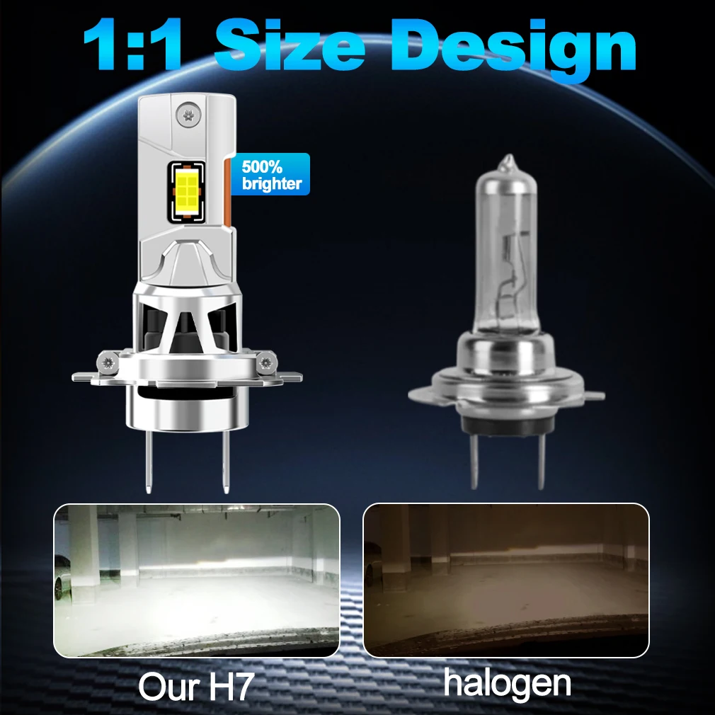 2개입 H4 LED 헤드라이트 전구 Canbus H7 H11 LED 전구 300000LM CSP 자동차 헤드램프용 초고휘도 무선 자동 다이오드 램프 조명 12V