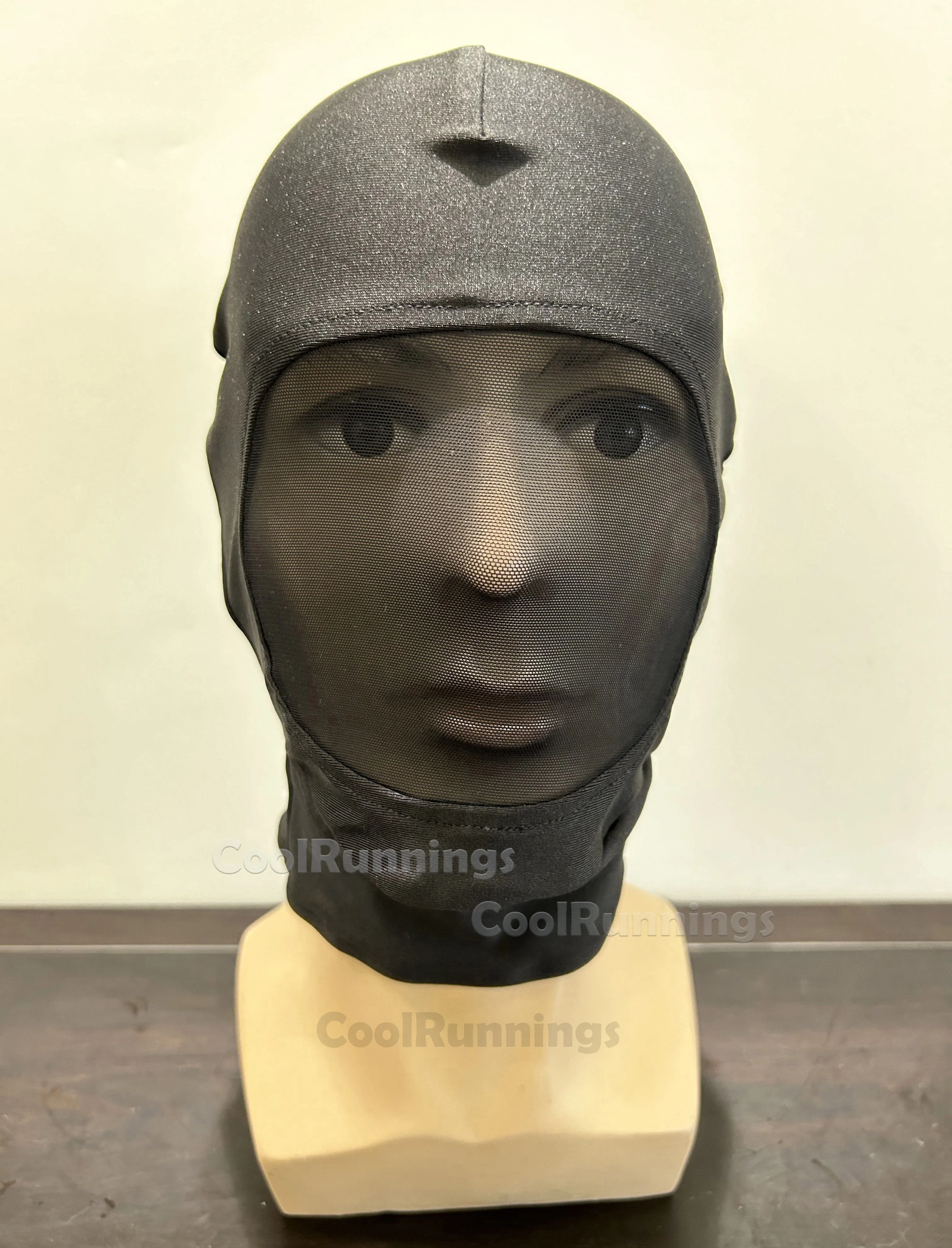 Halloween Black With Mesh Masks Cosplay Spandex hood Unisex Zentai Costumes Party Accessorie