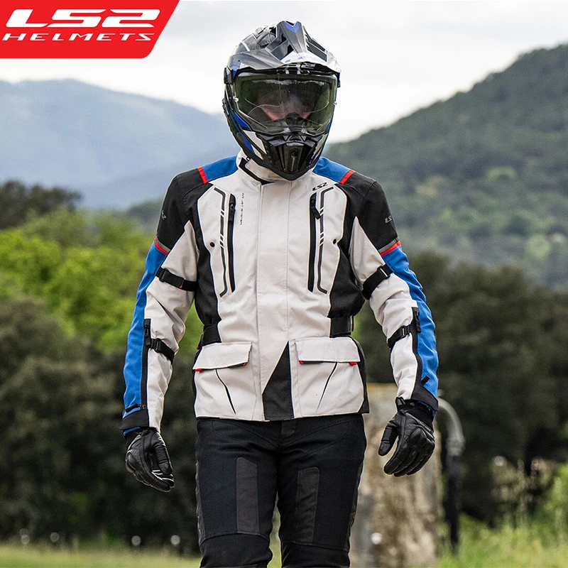 Original LS2 NARVIK Motorcycle Jacket Winter Warm Waterproof Windproof Rally Jacket Men Women Anti-fall Motocross Cycling For Motorcycle Jacket