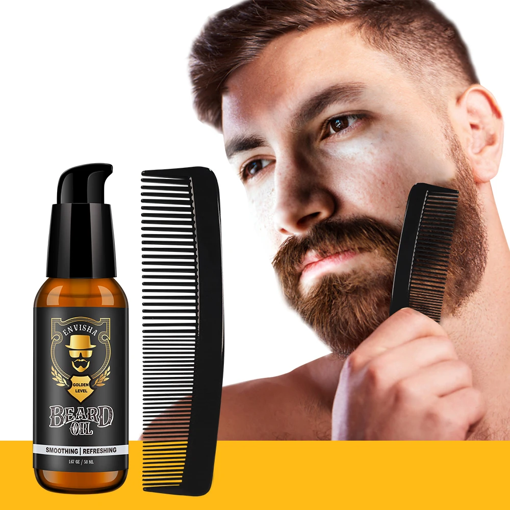 ENVISHA Growth Natural Beard Oil Thicker More For Men Treatment Beard Care Hair Loss  Conditioner Fast Enhancer Maintenance