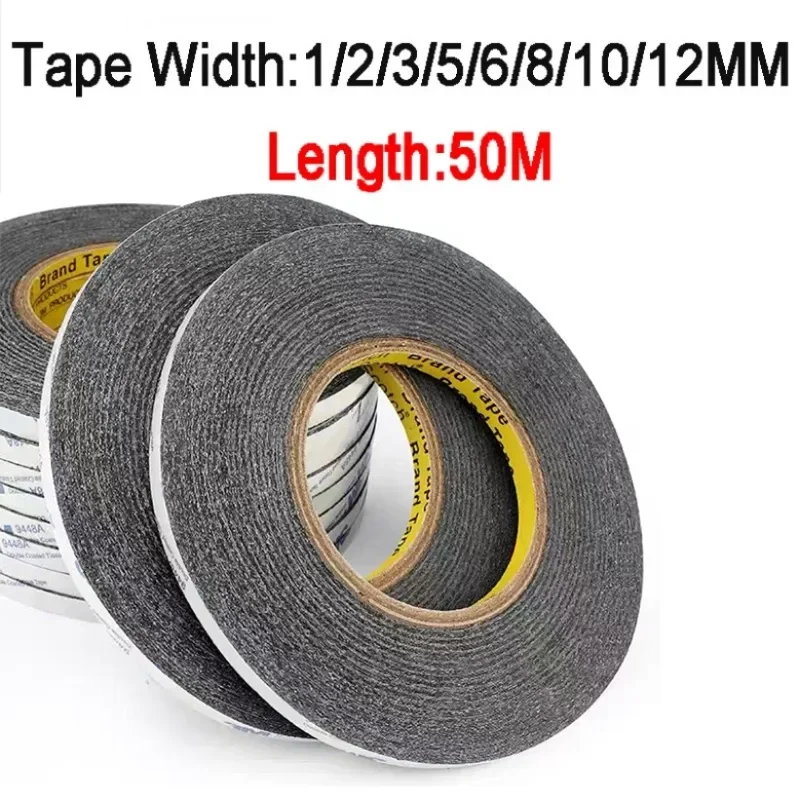 50m Thick Sticker Double Side Adhesive Tape Fix Cellphone Touch Screen LCD Strong Sponge Double-sided Adhesive double sided adhesive tape