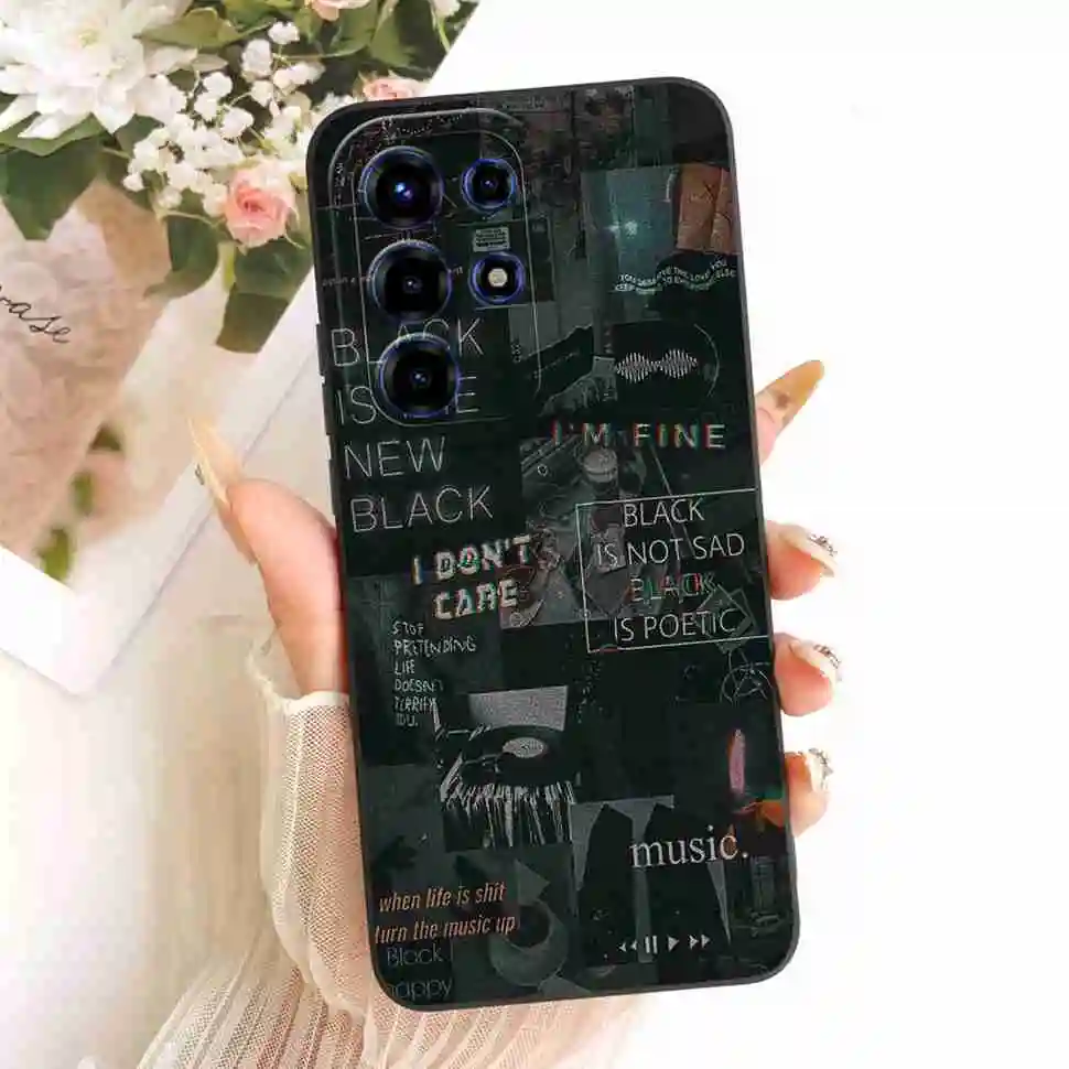 Floral Silicone Soft Shockproof Back Cover Case