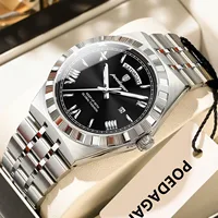 Fashion Quartz Wristwatches Casual Business Black Day Date Clock Men Luxury Watch Automatic Mens Watches For Man Tudo Por 1 Real