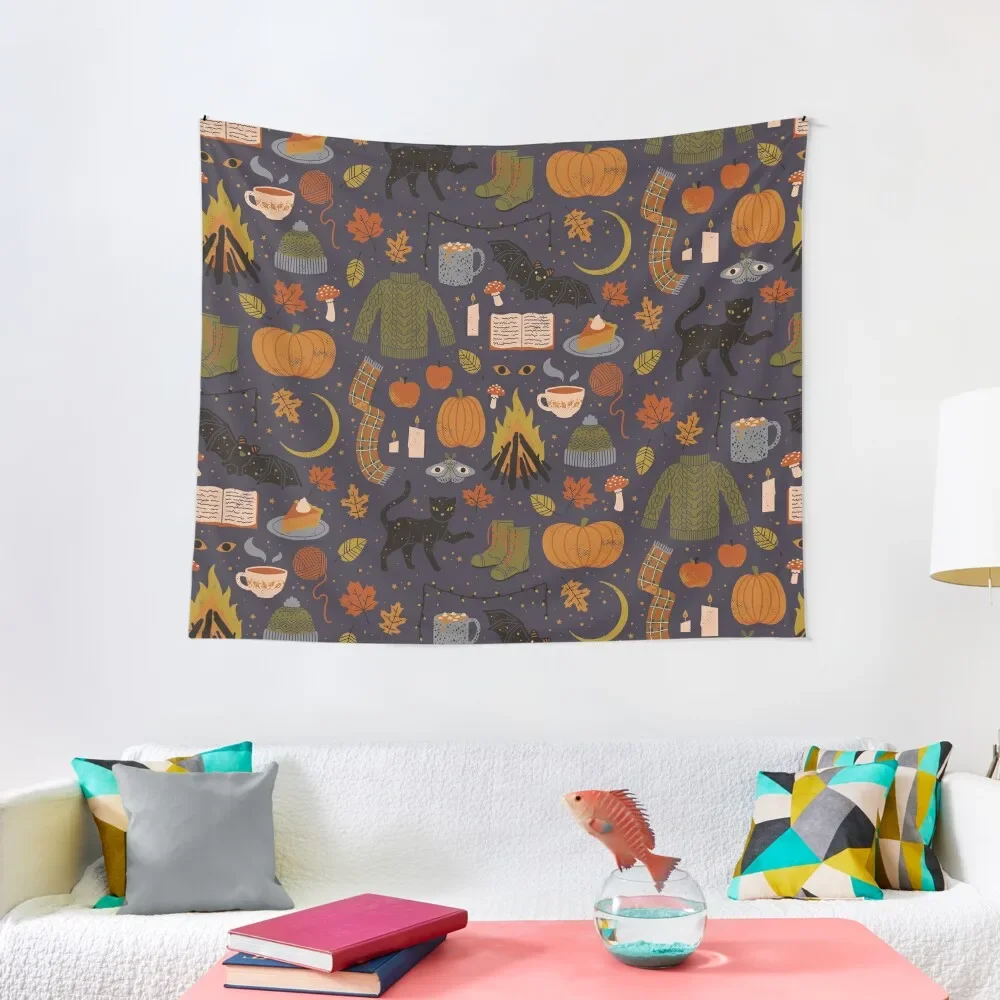 

Autumn Nights Tapestry Home Decorations Room Decor Korean Style For Bedroom Tapestry