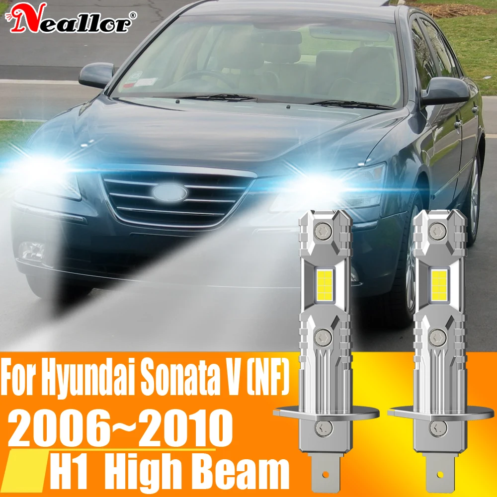 

Светодиодная лампа H1 для автомобильных фар, дальность 12 В, 55 Вт, для Hyundai Sonata V NF 2006 ~ 2010