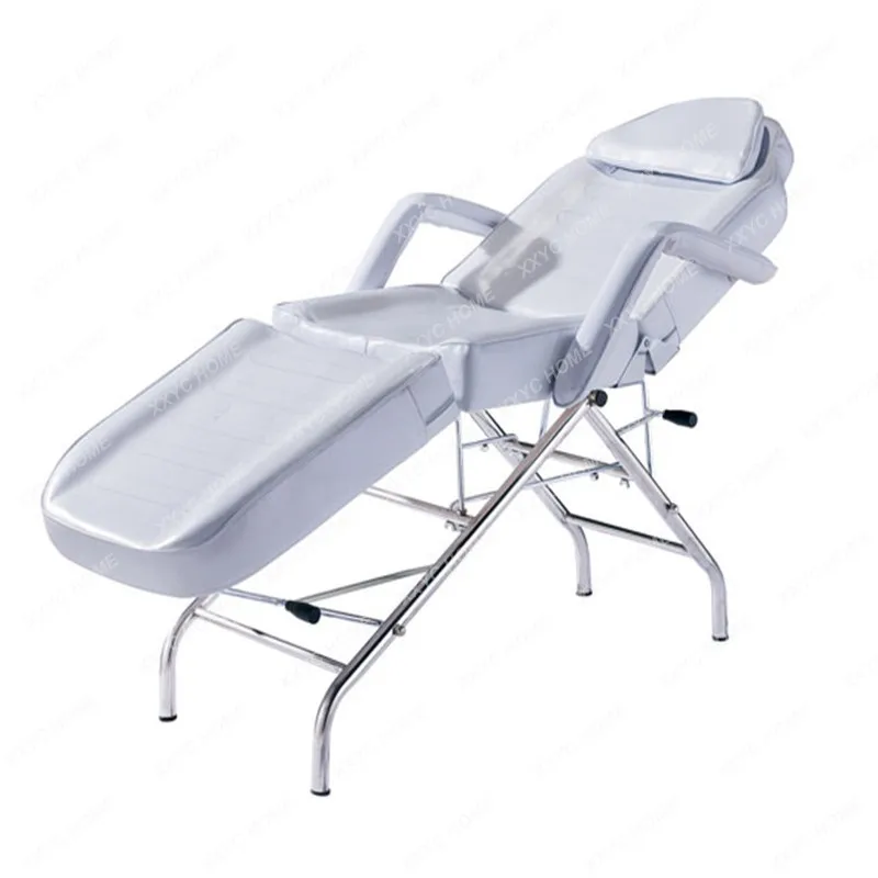 Facial Bed Stainless Steel Beauty Chair Manual Lifting Medical Nail Tattoo Tattoo Tattoo Physiotherapy Bed Flat facial bed stainless steel beauty chair manual lifting medical nail tattoo tattoo tattoo physiotherapy bed flat