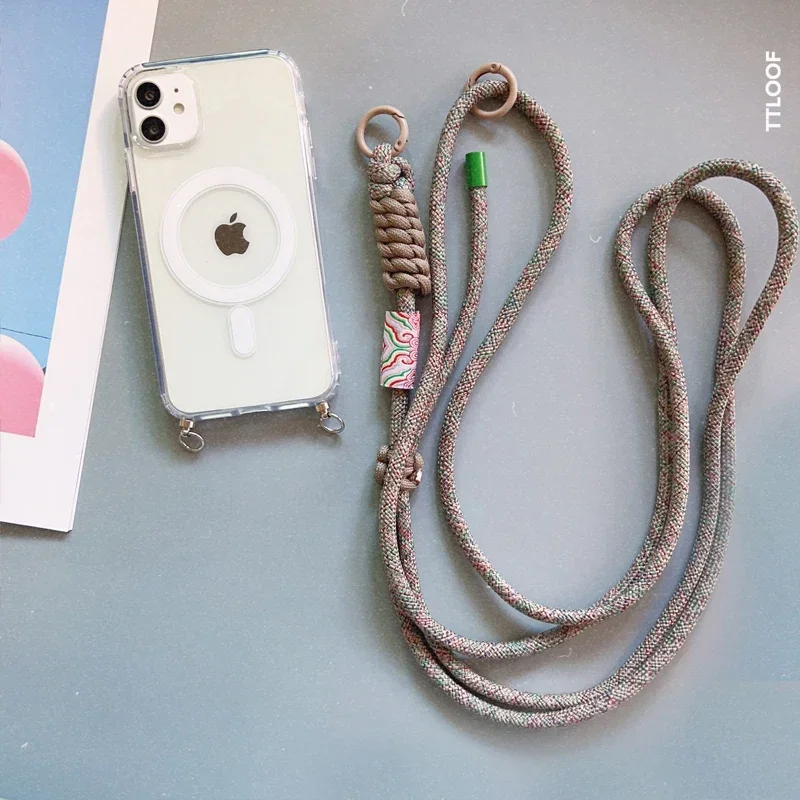 Crossbody Necklace Adjustable Strap Lanyard Magnetic Phone Case with Ultra Soft Cover