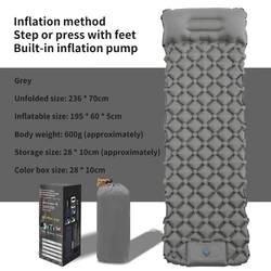 Camping bed Foldablebed Air cushion Air cushion bed Portable cushion Portable air cushion Camping mat pillow cushion waterproof