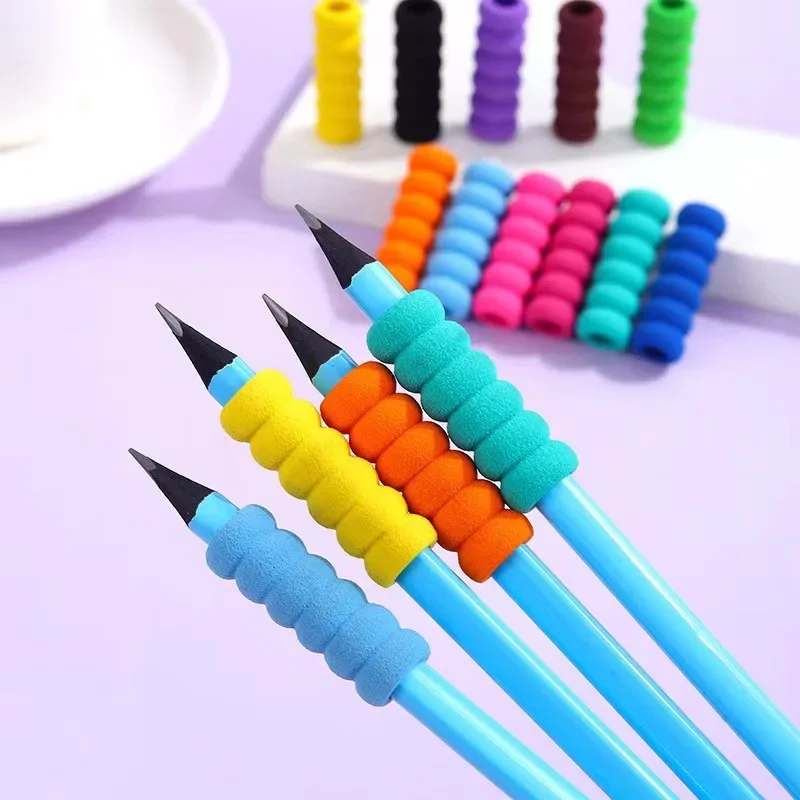 Pencil Finger Grip 10Pcs Tire EVA Pen Sleeve Kids Writing Protection