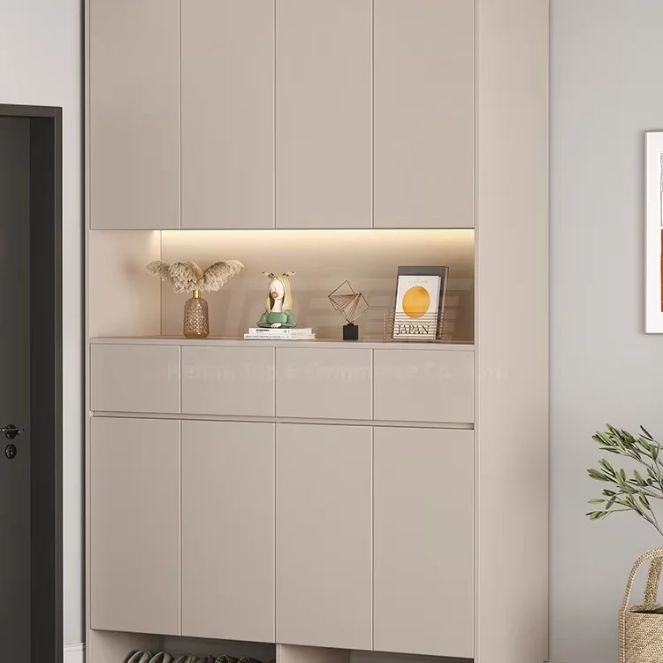 Mussi Space Saving Household Simple Storage Rack Multi-layer Door Storage Aluminum Shoe Rack Shoe Cabinet Furniture
