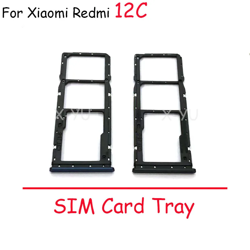 

50PCS For Xiaomi Redmi 12C Sim Card Slot Tray Holder Sim Card Reader Socket Replacement Part