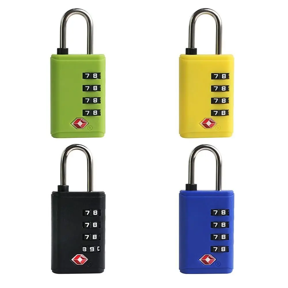 New TSA 4 Digit Combination Lock Portable Anti-theft Customs Password Lock for Travel Suitcase Luggage Coded Lock Security Tool