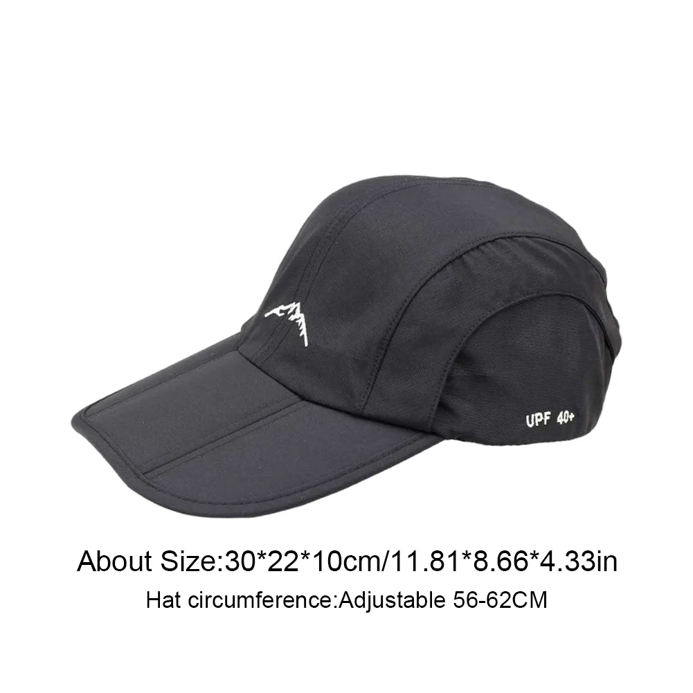 야외용 햇빛 가리개 모자, 편안한 썬캡, 가벼운 방수 스포츠 모자 (등산, 캠핑, 피크닉 활동에 적합)