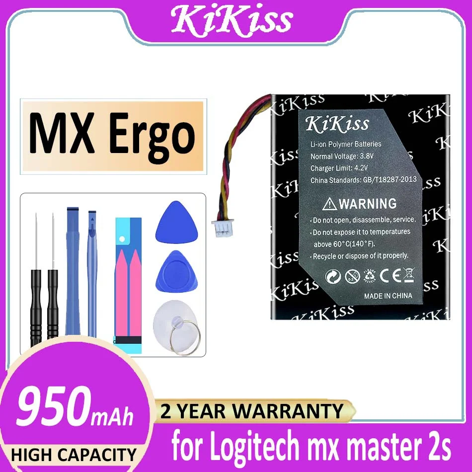 

Original KiKiss Battery MX Ergo (533-000120) 950mAh for Logitech mx master 2s MX Anywhere 2 2S Anywhere2 Anywhere2S MX Ergo