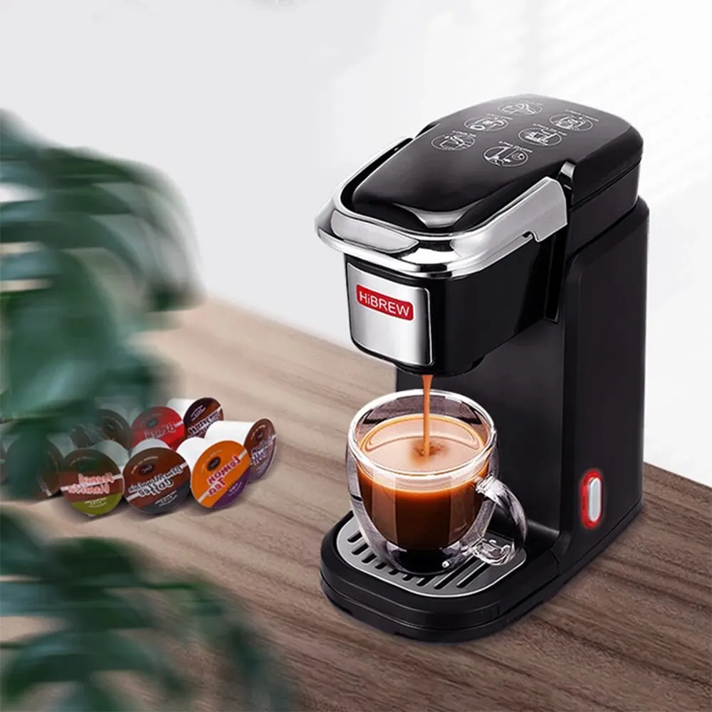 Hibrew filtr káva stroj brewer pro k-cup capsule& dno káva, čaj tvůrce horké voda dávkovač po jednom obsloužit káva tvůrce