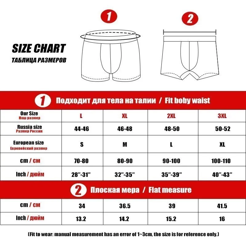 Mens Boxers Shorts 4pcs Sexy Men Underwear Boys Panties Underpants Breathable High Stretch Sweat-Absorbent Male Boxer Briefs