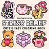 CUTE Bold-easy Patterns Coloring Book for Adults Cute Drawing Book Perfect Gift for Party and Birthday 1