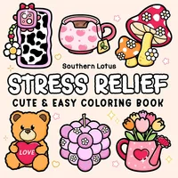 CUTE Bold-easy Patterns Coloring Book for Adults Cute Drawing Book Perfect Gift for Party and Birthday 1