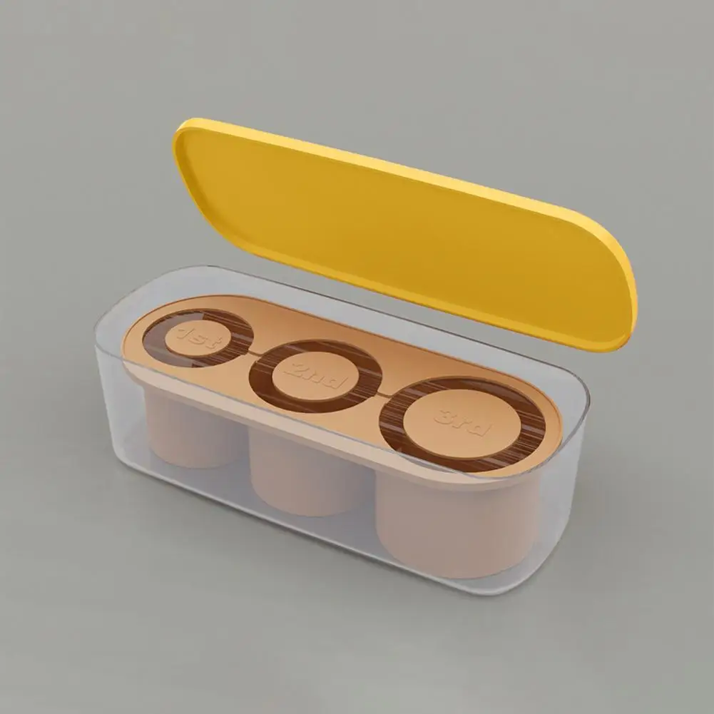 

Cocktail Ice Maker Silicone Ice Cube Tray with Lid for Tumblers Cups Food Grade Mold for Summer Drinks 3 Cavities Cylinder Ice