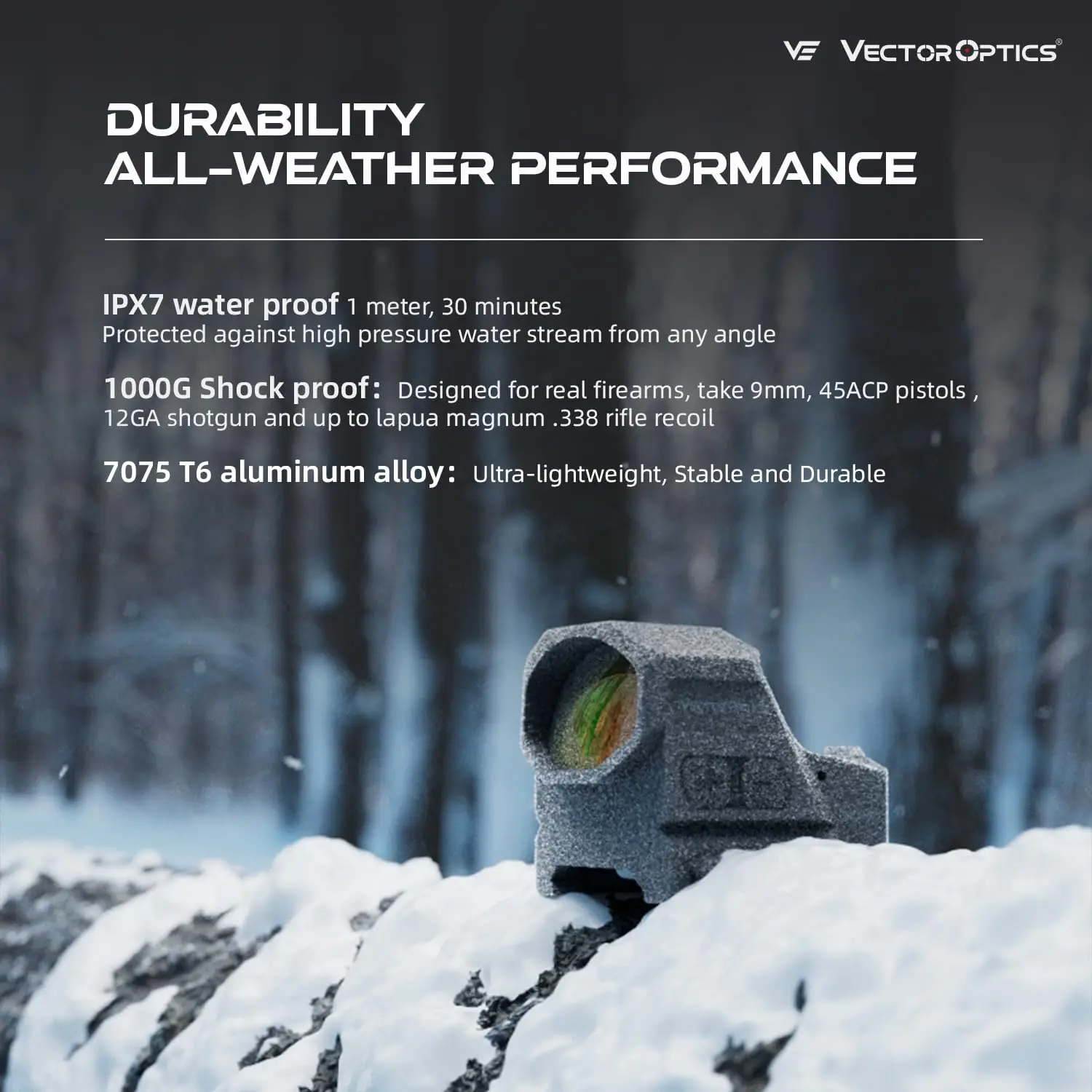 ピストル用のVector Optics Frenzy-X 1x19x28 GenII レッド