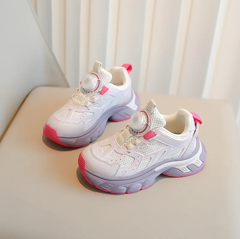 

Girls 2024 Spring Children's Shoes Minimalist Children's Little White Shoes Fashionable and Versatile Student Running Shoes